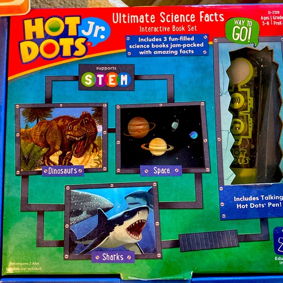 Hot Dots Jr. ultimate science facts interactive book set ages 3-6 grades PreK-1 - Picture 1 of 4